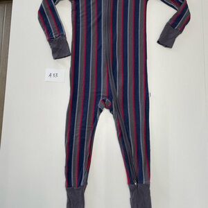 Little Sleepies suited stripe zippy